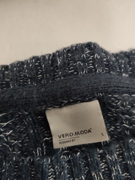 VERO MODA Fajny SWETER PULLOVER Wiskoza mix rozm L