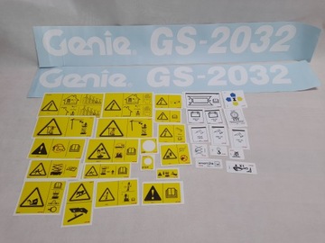 Zestaw naklejek podnośnik Genie GS 2032