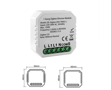 Световой модуль MINI DIMMER 1 цепь ZigBee TUYA Home Assistant #без N