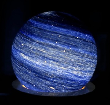 СВЕТОДИОДНАЯ СТЕКЛЯННАЯ НАСТОЛЬНАЯ ЛАМПА ART PLANET В ПОДАРОК ​​ДЕТЯМ 3W 5V
