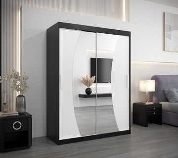 Szafa przesuwna garderoba WAVE 150 cm z lustrem