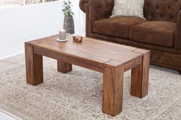 STOLIK Ława Makassar 100cm Lite drewno Egzotyk