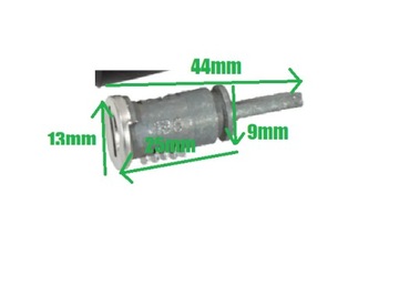 Ключ от замка каравана со вставкой