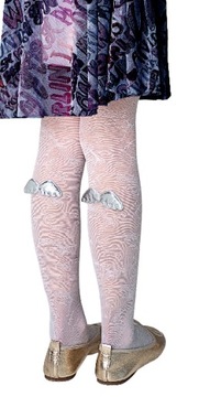 KNITTEX rajstopy PILAR 20DEN białe wzór 116-122