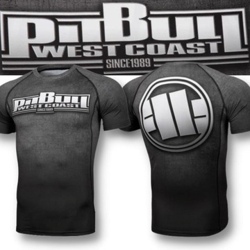 Koszulka PIT BULL kompresyjna RASHGUARD pitbull