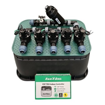 Комплект Rain Bird HV, 5 секций Коллектор с фильтром Контроллер TM2 для трубы PE 32