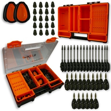 Pudełko Skrzynka Organizer Feeder Box + KOSZYCZKI DUŻY ZESTAW DO METODY
