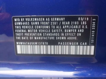 Volkswagen Golf VII R 3d Facelifting 2.0 TSI 300KM 2019 Volkswagen Golf 2.0 292 KM, 4x4, automat, virtual cockpit, lapiz blue meta, zdjęcie 16