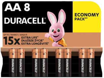 Bateria alkaliczna Duracell AA (R6) 8 szt.