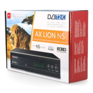 ДЕКОДЕР-ТЮНЕР DVB-T/T2 и DVB-C OPTICUM AX LION NS