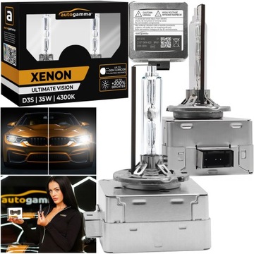 Żarniki Xenon Ksenon D3S 35W 4300K Homologacja Ultimate Vision Komplet 2szt