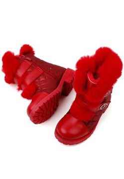 УТЕПЛЕННЫЕ БОТИНКИ ДЛЯ ДЕВОЧЕК НА ЛИПУЧКЕ ЗИМНИЕ СНЕЖНЫЕ БОТИНКИ