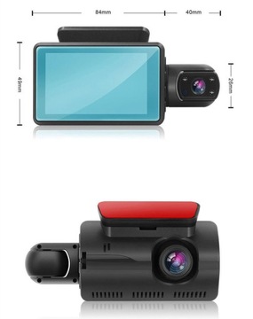 АВТОМОБИЛЬНЫЙ Видеорегистратор ДВЕ КАМЕРЫ FHD 360°