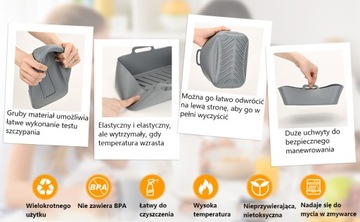 2 силиконовые формы-вставки для корзин для АЭРОФРИТЮРНИЦЫ