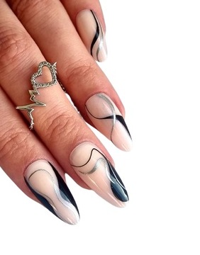 НАКЛЕЙКИ ДЛЯ ИСКУССТВЕННЫХ НОГТЕЙ САМОКЛЕЯЩИЕСЯ УЗОРЫ 24 ШТ.