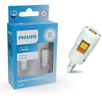 Żarówki Philips LED Ultinon Pro7000 W5W WU70 12V