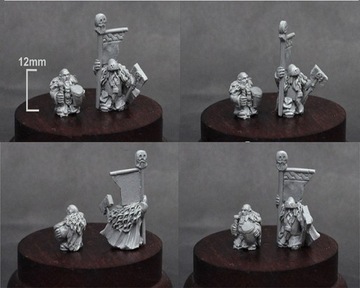 Scibor 15FM0014 Dwarven Standard and Drummer 15mm