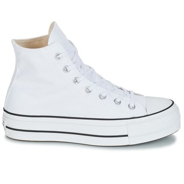 Converse All Star buty trampki białe platforma