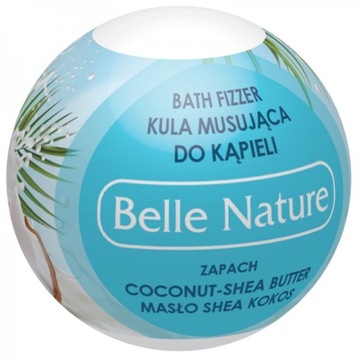 Belle Nature Musująca kula do kąpieli Kokos 50g