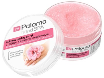 PALOMA Hand SPA cukrowy peeling do rąk z olejkiem makadamia i migdałowym