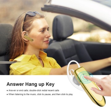 БЕСПРОВОДНЫЕ НАУШНИКИ BLUETOOTH 5.0 NEW BEE LCB41 GOLD + АКСЕССУАРЫ