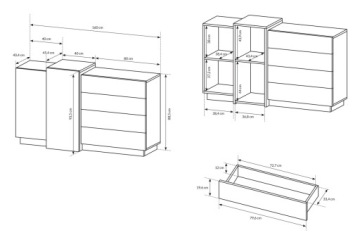Современная белая мебель для спальни для подростков