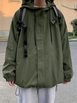 Jackets Men Streetwear Spring Leisure Hooded ку