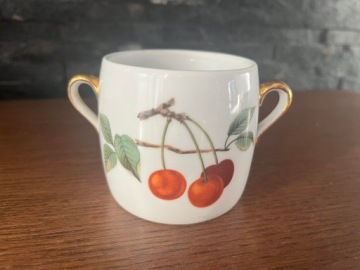 Фарфоровая сахарница Royal Worcester, кружка с фруктами
