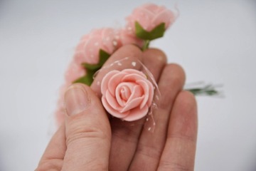 ПЕНОВЫЕ РОЗЫ, РОЗЫ, ЦВЕТЫ, 12 ШТ.
