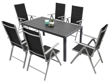 Садовая мебель набор Таблица 6+1 для балкона террасы