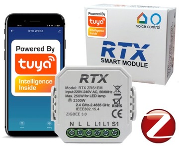 RTX Moduł TUYA ZigBee Sterownik Przekaźnik Pomiar Energii