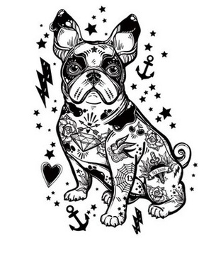TERMO NAKLEJKA APLIKACJA NAPRASOWANKA BULLDOG X5