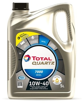 OLEJ TOTAL QUARTZ 10W40 5L DIESEL 7000 / A3/B4 / SN/CF / 229.1 / 501.01 505