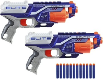 ZESTAW 2x PISTOLET NERF ELITE DISRUPTOR +STRZAŁKI