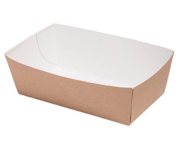 Tacka papierowa 14x8x5,5 cm 100 sztuk Kraft
