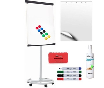 FLIPCHART Magnetyczny PREMIUM 70x100 cm BLACK + Akcesoria startowe