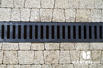 Линейный дренаж H=63мм A15 ПВХ ТЕМНО-КОРИЧНЕВЫЙ