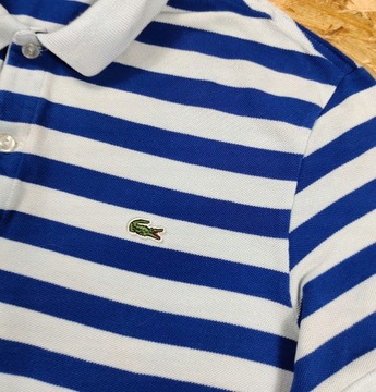 Koszulka Polo LACOSTE w Paski Nowy Model L