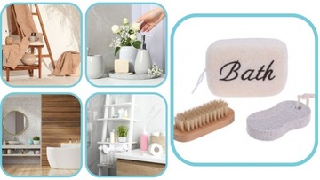 Zestaw kąpielowy gąbka -szczoteczka - pumeks