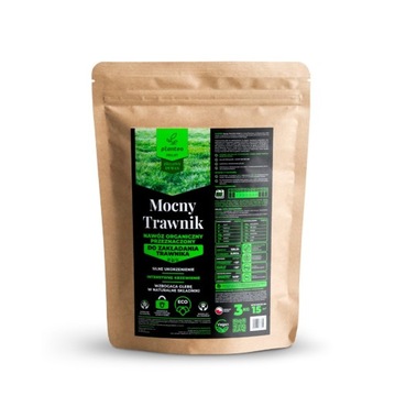 Nawóz organiczny, naturalny Planteo granulat 3 kg Mocny Trawnik