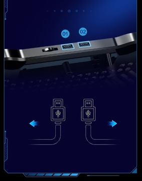 ОХЛАЖДАЮЩАЯ ПОДСТАВКА ДЛЯ НОУТБУКА до 16 ДЮЙМОВ
