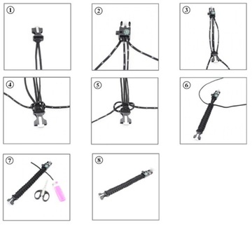 БРАСЛЕТ SURVIVAL PARACORD 5 В 1 БРАСЛЕТ НА ЗАПЯСТЬЕ С ПЕРВЫМ КОМПАСОМ В ПОДАРОК
