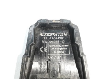 KLÍČEK OVLÁDAČ VW PASSAT B6 B7 CC 3C0959752AF