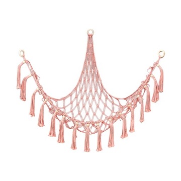 Мягкая игрушка-гамак с мягкой сеткой, макраме