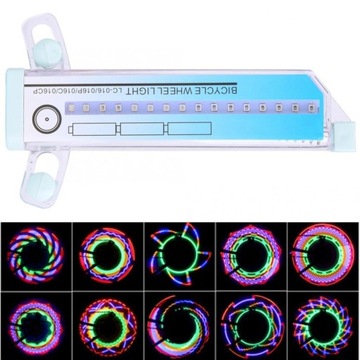 ŚWIATŁA NEON ROWEROWE LAMPKA NA SZPRYCHY KOŁA LED