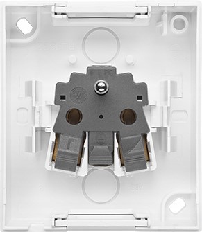Одинарная розетка для поверхностного монтажа IP44 Simon Aquaclick