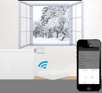 TUYA ZigBee 4 x ТЕРМОСТАТ НА ГОЛОВКЕ + БЛОК УПРАВЛЕНИЯ WIFI