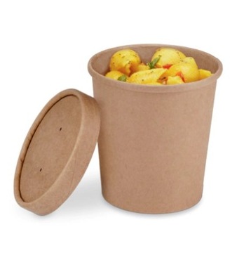 Pojemnik papierowy KRAFT na zupę 350ml A25