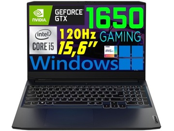 Laptop Gamingowy Lenovo i5 32GB SSD M2 1TB GTX1650 dla gracza Windows 10/11