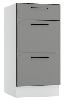 Szafka kuchenna stojąca szuflady 40x50 SZARY MAT